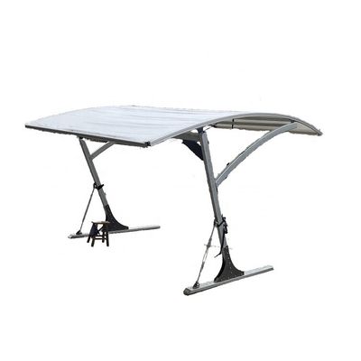 Opvouwbare auto-garagedak van zonne-architectuur, gebogen raam, luifel voor S/M/L/XL voertuigen