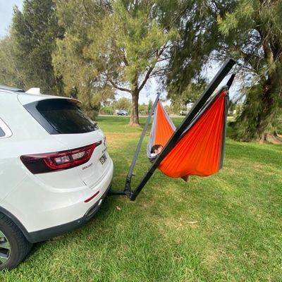 Carbon Steel Hitch Rack Hammock voor Audi Q7 qu. 3 Camping Support op de achterzijde of het dak