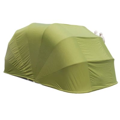 Groen roestvrij staal buitenauto garage zonnepaneel met luifel en tent bescherming