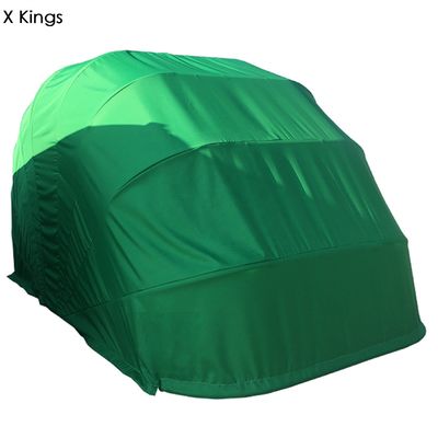 Motorfiets vouwgarage horizontale vouwdeuren met aangepast logo en grijze kleur